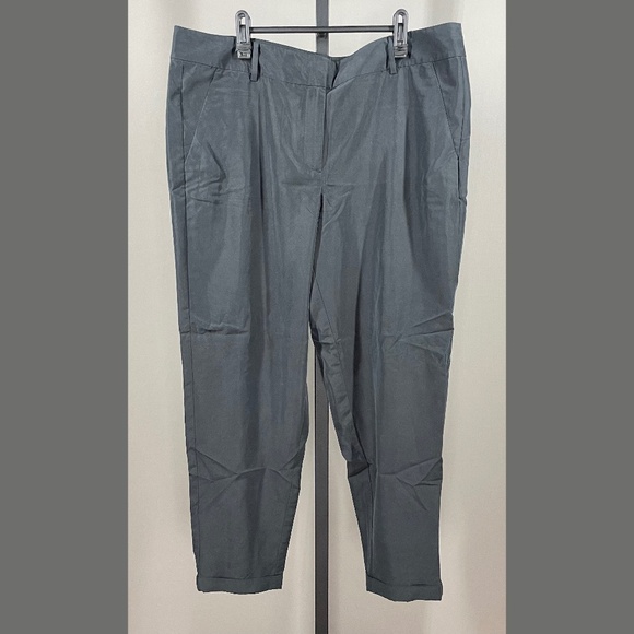 NEW Ann Taylor Dress Pants Womens 12 black trouser classic preppy - Picture 1 of 9